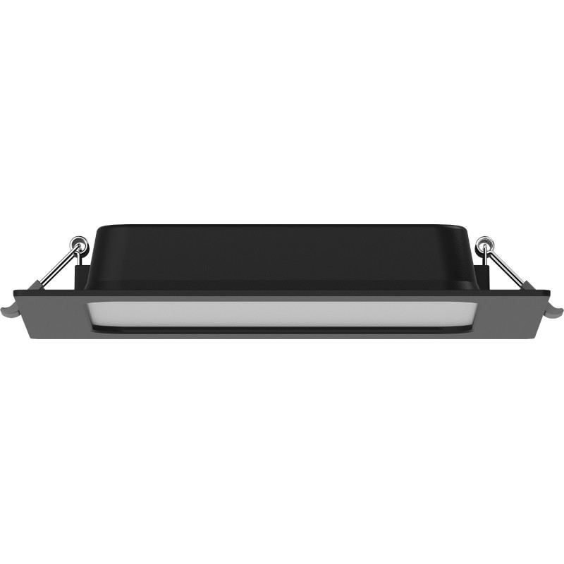 Mexen LDRR panneau de plafond encastré downlight LED 17 x 17 cm, 12W, Neutre - 4000K, 1320 lm, noir - L211-017-1240-70