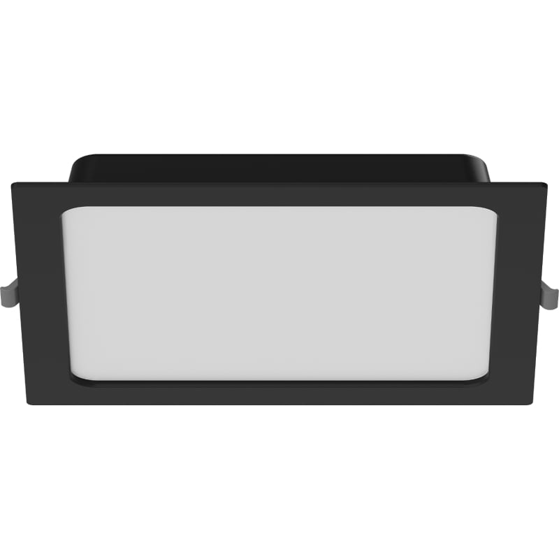 Mexen LDRR panneau de plafond encastré LED downlight 22 x 22 cm, 18W, Neutre - 4000K, 1350 lm, noir - L211-022-1840-70