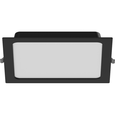Mexen LDRR panneau de plafond encastré LED downlight 22 x 22 cm, 18W, Neutre - 4000K, 1350 lm, noir - L211-022-1840-70