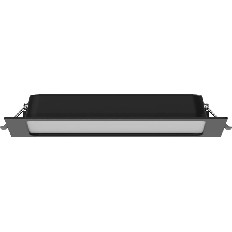 Mexen LDRR panneau de plafond encastré LED downlight 22 x 22 cm, 18W, Neutre - 4000K, 1350 lm, noir - L211-022-1840-70
