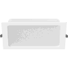 Mexen LDRR panneau de plafond encastrable LED downlight 22 x 22 cm, 18W, froid - 6500K, 1980 lm, blanc - L211-022-1865-20