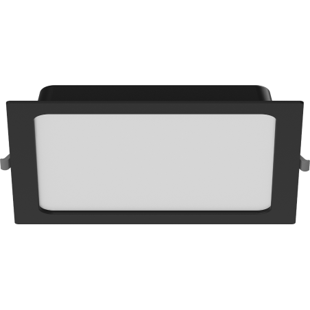 Mexen LDRR panneau de plafond encastré LED downlight 22 x 22 cm, 18W, Froid - 6500K, 1440 lm, noir - L211-022-1865-70
