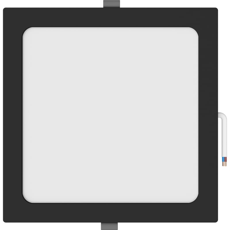 Mexen LDRR panneau de plafond encastré LED downlight 22 x 22 cm, 18W, Froid - 6500K, 1440 lm, noir - L211-022-1865-70