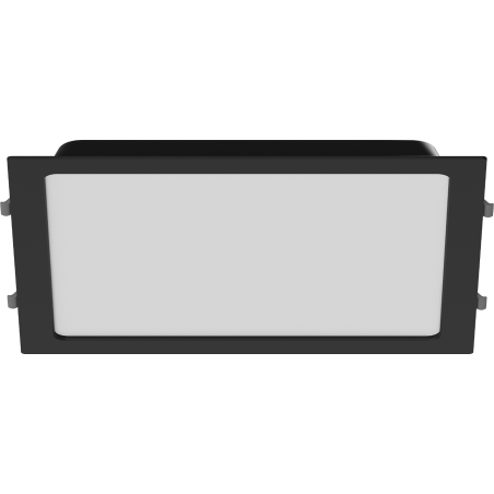 Mexen LDRR panneau de plafond LED encastré downlight 30 x 30 cm, 24W, Neutre - 4000K, 1920 lm, noir - L211-030-2440-70