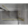 Mexen Mist-F cabine de douche pliante droite 80 x 100 cm, transparent, or brossé - 8A6T-080-100-55-00-P