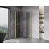 Mexen Mist-F Duo cabine de douche pliante 70 x 70 cm, transparent, or brossé - 8A6-070L-070P-55-00