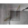Mexen Mist-F Duo cabine de douche pliante 110 x 110 cm, transparent, or brossé - 8A6-110L-110P-55-00