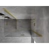 Mexen Mist-F Duo cabine de douche pliante droite 70 x 85 cm, transparent, or brossé - 8A6-070L-085P-55-00