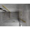 Mexen Mist-F Duo cabine de douche pliante droite 80 x 95 cm, transparente, or brossé - 8A6-080L-095P-55-00
