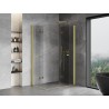 Mexen Mist-F Duo cabine de douche pliante droite 80 x 110 cm, transparent, or brossé - 8A6-080L-110P-55-00