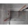 Mexen Mist-F Duo cabine de douche pliante gauche 85 x 70 cm, transparent, cuivre brossé - 8A6-085L-070P-65-00
