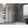 Mexen Mist-F Duo cabine de douche pliante droite 70 x 85 cm, transparent, cuivre brossé - 8A6-070L-085P-65-00