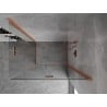 Mexen Mist-F Duo cabine de douche pliante droite 85 x 110 cm, transparent, cuivre brossé - 8A6-085L-110P-65-00