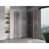 Mexen Mist-F Duo cabine de douche pliante droite 75 x 120 cm, transparent, cuivre brossé - 8A6-075L-120P-65-00