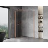 Mexen Mist-F cabine de douche pliante gauche 85 x 95 cm, transparent, cuivre brossé - 8A6T-085-095-65-00-L
