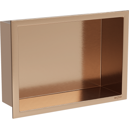Mexen X-Wall-R niche murale avec rebord 30 x 20 cm, cuivre brossé - 19C0302010