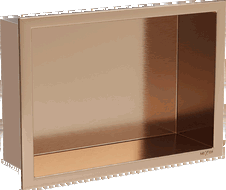 Mexen X-Wall-R niche murale avec rebord 30 x 20 cm, cuivre brossé - 19C0302010