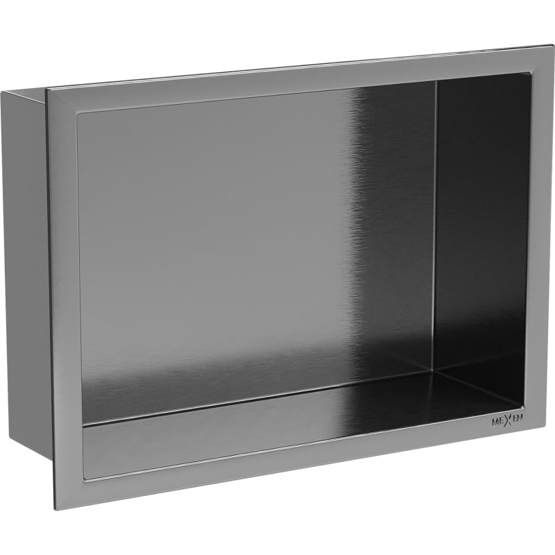 Mexen X-Wall-R étagère encastrée avec collerette 30 x 20 cm, gris canon brossé - 19E0302010