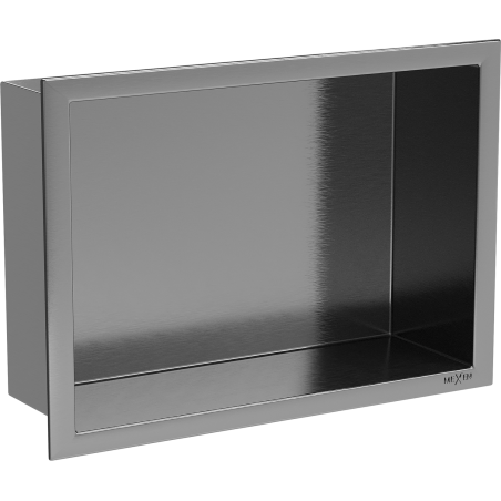 Mexen X-Wall-R étagère encastrée avec collerette 30 x 20 cm, gris canon brossé - 19E0302010