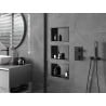 Mexen X-Wall-R étagère encastrée avec collerette 30 x 20 cm, gris canon brossé - 19E0302010