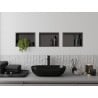 Mexen X-Wall-R étagère encastrée avec collerette 30 x 20 cm, gris canon brossé - 19E0302010
