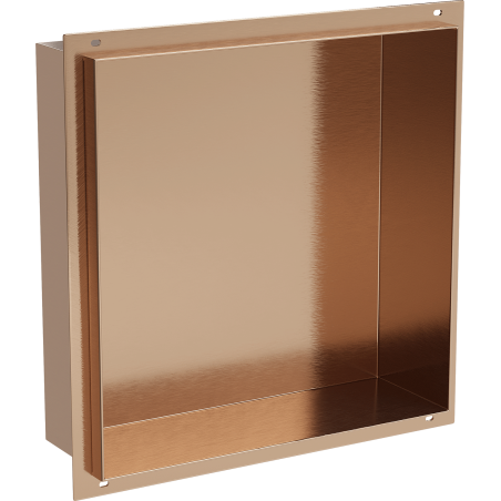 Mexen X-Wall-NR étagère encastrée sans rebord 30 x 30 cm, cuivre brossé - 19C1303010