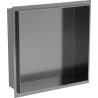 Mexen X-Wall-NR étagère encastrée sans collerette 30 x 30 cm, gris métallisé brossé - 19E1303010