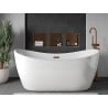 Mexen X-Wall-R étagère encastrée avec rebord 30 x 30 cm, cuivre brossé - 19C0303010