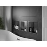 Mexen X-Wall-R étagère encastrée avec collerette 30 x 30 cm, gris gun brossé - 19E0303010