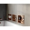 Mexen X-Wall-R étagère encastrée avec cadre et étagère 30 x 30 cm, cuivre brossé - 19C0303010S