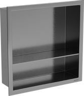 Mexen X-Wall-R étagère encastrée avec bordure et tablette 30 x 30 cm, gris fusil brossé - 19E0303010S