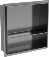 Mexen X-Wall-NR étagère encastrée sans rebord avec étagère 30 x 30 cm, gris pistolet brossé - 19E1303010S