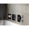 Mexen X-Wall-NR étagère encastrée sans rebord avec étagère 30 x 30 cm, gris pistolet brossé - 19E1303010S