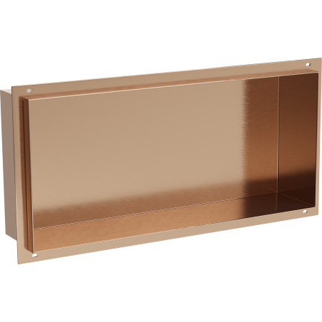 Mexen X-Wall-NR étagère encastrée sans collerette 45 x 20 cm, cuivre brossé - 19C1452010