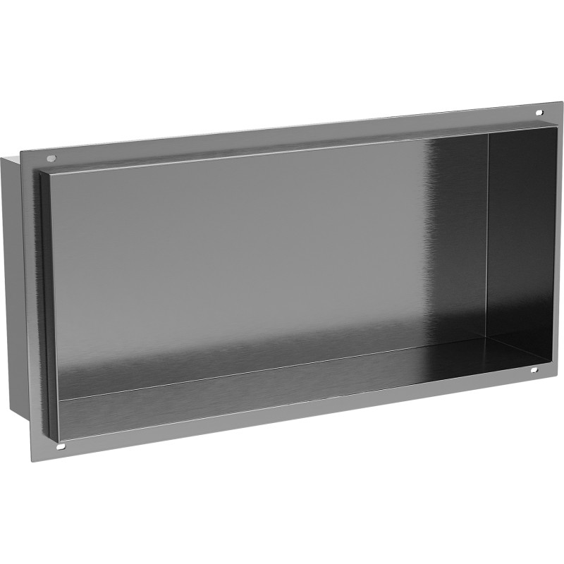 Mexen X-Wall-NR étagère encastrée sans rebord 45 x 20 cm, gris canon brossé - 19E1452010