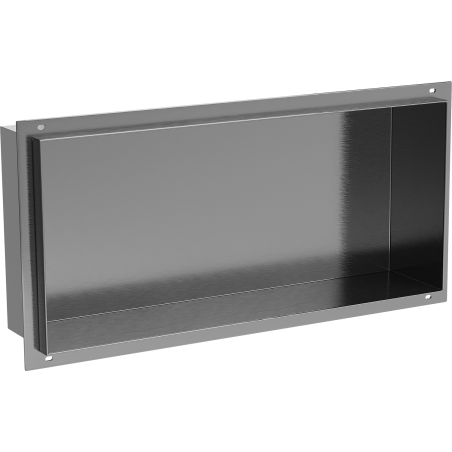 Mexen X-Wall-NR étagère encastrée sans rebord 45 x 20 cm, gris canon brossé - 19E1452010