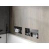 Mexen X-Wall-NR étagère encastrée sans rebord 45 x 20 cm, gris canon brossé - 19E1452010