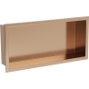Mexen X-Wall-R étagère encastrée avec rebord 45 x 20 cm, cuivre brossé - 19C0452010