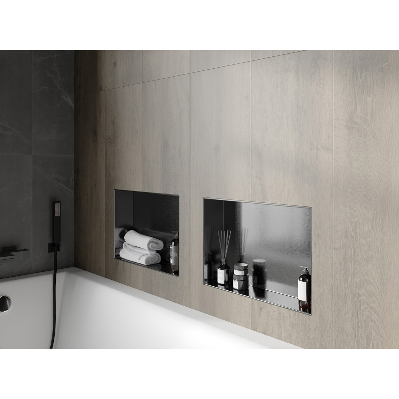 Mexen X-Wall-NR étagère murale sans rebord 45 x 30 cm, gris fusil brossé - 19E1453010