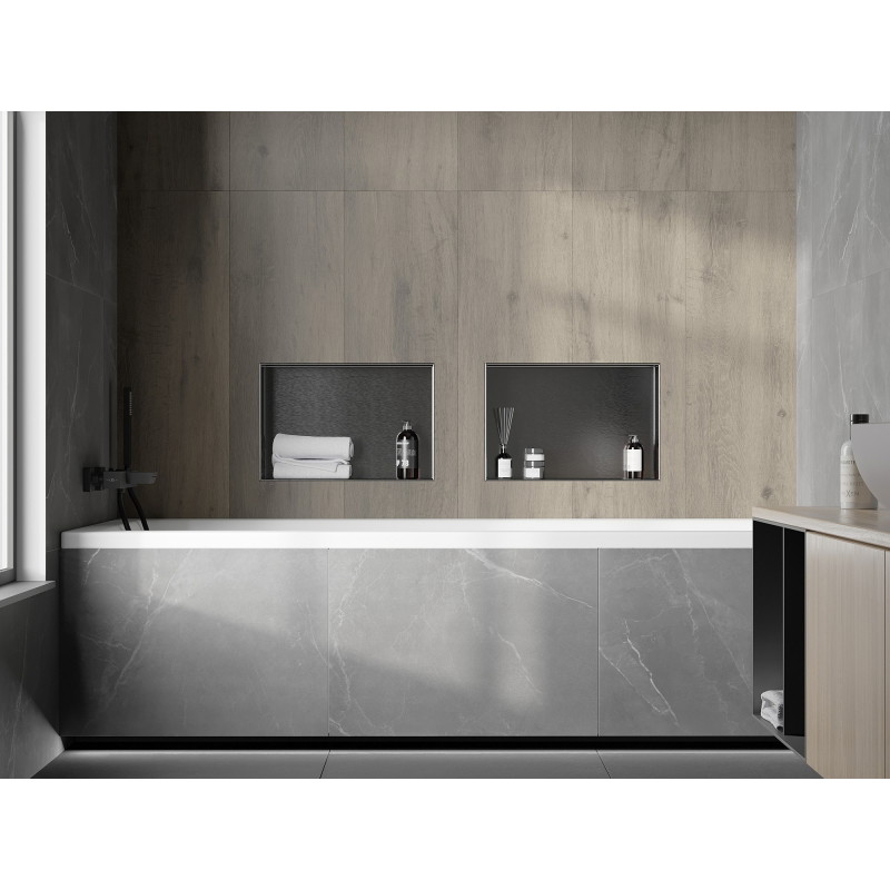Mexen X-Wall-NR étagère murale sans rebord 45 x 30 cm, gris fusil brossé - 19E1453010