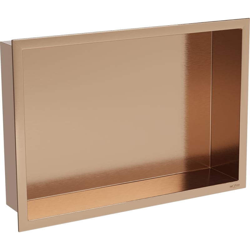 Mexen X-Wall-R étagère encastrée avec rebord 45 x 30 cm, cuivre brossé - 19C0453010