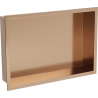 Mexen X-Wall-R étagère encastrée avec rebord 45 x 30 cm, cuivre brossé - 19C0453010