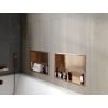 Mexen X-Wall-R étagère encastrée avec rebord 45 x 30 cm, cuivre brossé - 19C0453010