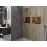 Mexen X-Wall-R étagère encastrée avec rebord 45 x 30 cm, cuivre brossé - 19C0453010