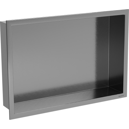 Mexen X-Wall-R étagère encastrée avec rebord 45 x 30 cm, gris canon brossé - 19E0453010