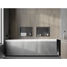 Mexen X-Wall-R étagère encastrée avec rebord 45 x 30 cm, gris canon brossé - 19E0453010