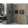 Mexen X-Wall-R étagère encastrée avec rebord 45 x 30 cm, gris canon brossé - 19E0453010