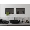 Mexen X-Wall-R étagère encastrée avec rebord 45 x 30 cm, gris canon brossé - 19E0453010