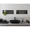 Mexen X-Wall-NR étagère murale sans collerette 60 x 20 cm, gris métallisé brossé - 19E1602010