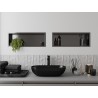Mexen X-Wall-R étagère encastrée avec collerette 60 x 20 cm, gris pistolet brossé - 19E0602010